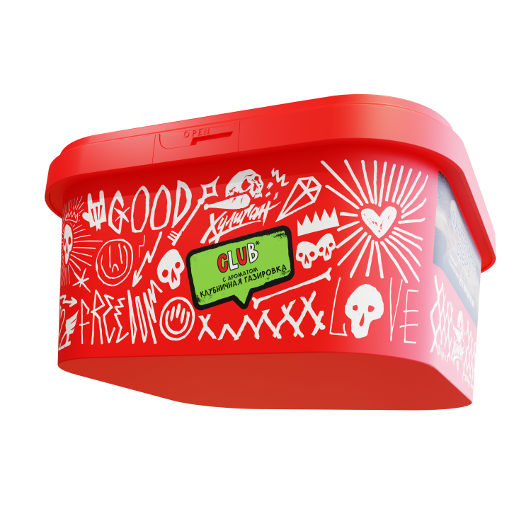 Табак Хулиган - CLUB (Клубничный дью) 200 гр