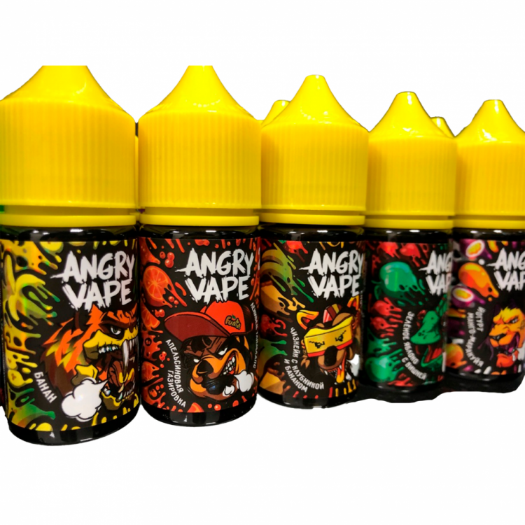 (МЦ) Жидкость Angry Vape Strong Ultra Salt - Геккон Пупырка (кислые конфеты) 30 мл (20 Ultra)